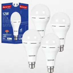 Pack of 4 Emergency Bulbs | 12W Brightness with Rechargeable Design 4 hrs Bulb Emergency Light-image-89