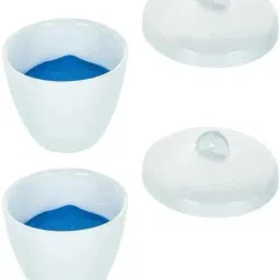 Porcelain Crucible with Lid Capacity : 25ml - 2PC Crucible-23