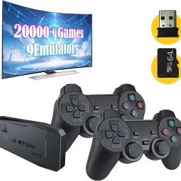 V A VALAK Wireless Console Game Stick Video Game Console Built-in 3000 Classic Games 8 Bit 64 GB with Mini Retro Controller HDMI Output Dual Player-38