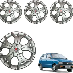 Sharp Silver Wheel Cover 12In Maruti800 Wheel Cover For Maruti 800 AC BSIII-image-25