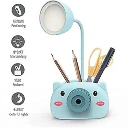 quickcart Table Lamp Night Lamp with Pencil Sharpener Pen Stand Study Lamp image 2