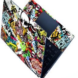 Techfit Laptop Skin Full Panel 15.6 inch - Road Warrior Sticker Bomb Self Adhesive Vinyl Laptop Skin Compatible for 15.6 inch-image-62