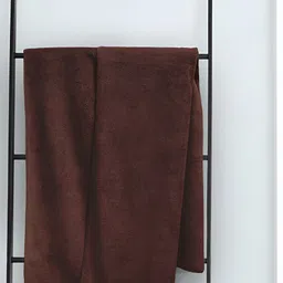 Sassoon Coffee Brown Cotton 450 GSM Bath Towel-1
