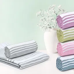 The Better Home Grey Cotton 500 GSM Bath Towel-28