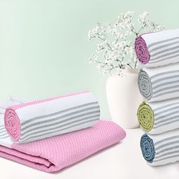 The Better Home Pink Cotton 500 GSM Bath Towel-54