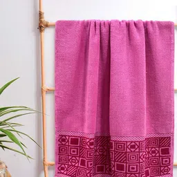 Aura Wedelia Printed Pure Cotton 380 GSM Large Bath Towel-image-58