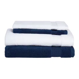 SPACES Set Of 4 Hand & Bath Solid Cotton High Absorbency 600 GSM Towel Set image 2