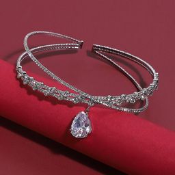 SOHI Silver-Plated Studded Head Jewellery-picture-39
