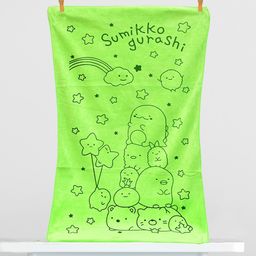 The Little Lookers Kids Green Printed 354 GSM Bath Towels-36