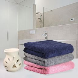 Heelium Unisex Super Soft & Quick Absorbent 600 GSM Bamboo Hand Towel-37