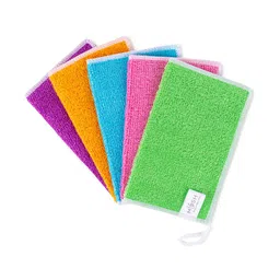 MUSH Pack of 5 Bamboo Reusable Multipurpose Magic Cleaning Towels-41
