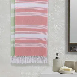 Arrabi Set Of 2 Striped 210 GSM Cotton Bath Towels-picture-51