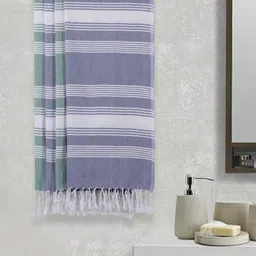 Arrabi Set Of 4 Striped 210 GSM Cotton Bath Towels-image-4