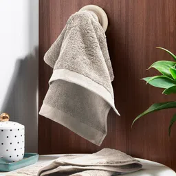 DDecor Unisex Set Of 2 Grey Solid 600 GSM Live Beautiful Hand Towels-17