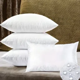LUXURY Polyester Fibre Solid Sleeping Pillow Pack of 4-20