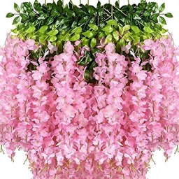WELL ART GALLERY Pink 6 Pieces Hanging Blossom Artificial Flowers-image-10