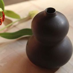 PUREZENTO Oreo Black Ceramic Flower Vase-image-45