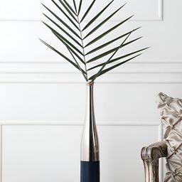 Decor de Maison Grey & Blue Metal Champagne Bottle Flower Vase-image-77