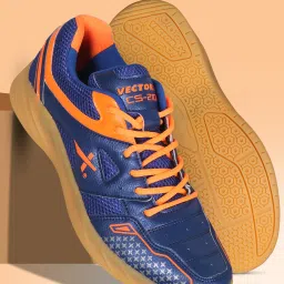 CS-2100 Synthetic Leather Upper With Rubber Non Marking Sole Badminton Shoes For Men-picture-15