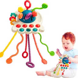 Pull String Toy For Babies Teething Strings Sensory Toys Baby Infants & Toddlers Teether-picture-1