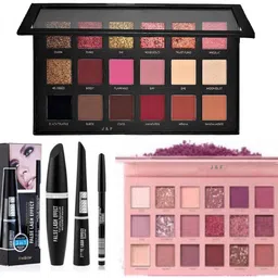 hinshitshu Nude & Rose Gold Eyeshadow With 3 in 1 Mascara , Eyeliner and Eyebrow Pencil-picture-3