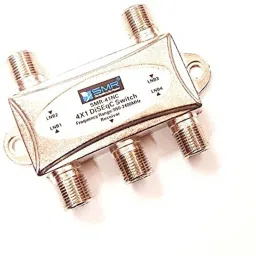 ERHIndia (Pack of 1) DiSEqC Switch 4 in 1 Out Used with Satellite LNB Splitter 4 Way LNB Splitter 4 X 1 DiSEqC Switch 4 Way Indoor Satellite Splitter (Frequency Range : 950-2400 MHz) 2 inch Blu-ray Player image 3