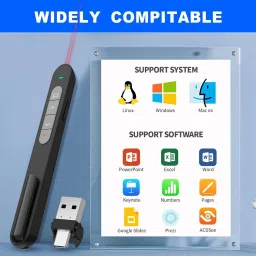Jihaan Presentation Remote Slide Advancer for PowerPoint advancer long range point Presenter-16