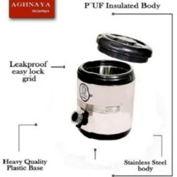 aghnaya Hot Tea Flask 5 Liters, Medium Size I Easy to Carry & Ideal for Travel Water jug 5000 ml Flask image 4