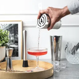 finality Bar Set with Boston Shaker, Peg Measure, Muddler, Bar Strainer & Spoon 6 - Piece Bar Set image 2