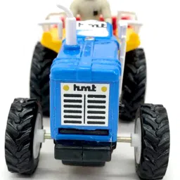 Tractor with Trolly Pull Back Plastic Toy {multicolor]-21