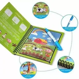 mum care Magic Water Drawing Book Reusable Water-Reveal Regular Notebook Regular 40 Pages image 3
