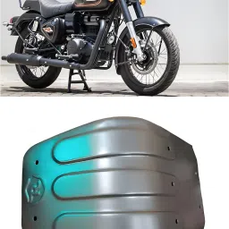 HEAVY QUALITY STANDARD BULLET 350CC SILVER SUM GUARD Bike Engine Guard-25