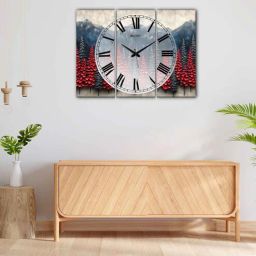 olive tree Trees 24 Inches Clock With Wall Art-picture-22