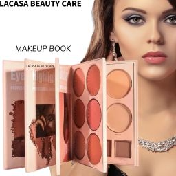Makeup Book All in One 4 Pages Face Makeup Book Palette Combo Kit Set-image-39