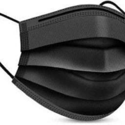 Comfortable Fit with Bacterial Filtration ISO Certified 50 Face Masks (Pack of 50) Export Quality Non Woven Fabric Mask With 3 Layer Protection and Comfortable Nose Clip (Black) Surgical Mask (Black, Free Size, Pack of 50, 4 Ply) Non-Washable, Water Resistant Surgical Mask With Melt Blown Fabric Layer-13