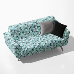 AZ5007977SOF_FB_RF_R-SP_D56^80_VL Doodle Dots Geometric Square Pattern Velvet Sofa Fabric Sofa Fabric-76