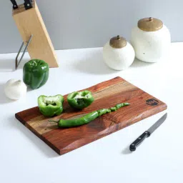 wooden home Acacia Wood Live Edge Chopping Board in Natural Finish-picture-38