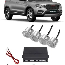 EB141 Silver Car Reverse Parking Sensor with LED Display 4 Sensor E141 Parking Sensor-image-57