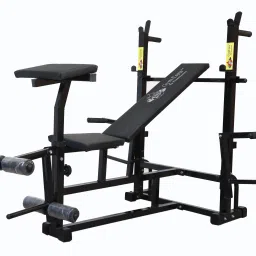 7 IN 1 DOUBLE SUPPORT BLACK Multipurpose Fitness Bench-0