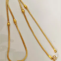 One Gram Gold Plated Gold Designer Fancy Chain Necklace For Women 24 In Long Gold-plated Plated Brass Chain-image-59