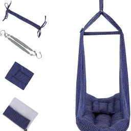 blossombabe infant baby cradle with mosquito net, separator, spring and pillow image 2