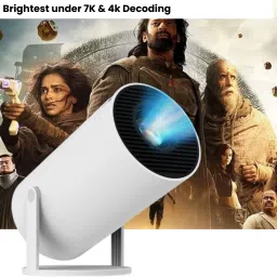SACRO Smart Projector for Home 4K Support Rotabable Design withApp Netflix,YouTubeX326 (4500 lm / 1 Speaker / Wireless / Remote Controller) Portable Projector-1