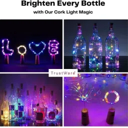 trust ware 20 LEDs 2 m Multicolor Flickering, Steady String Rice Lights image 3