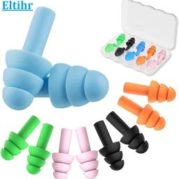 5 Pairs Sleep Earplugs,Silicone Ear Plugs for Sleeping Noise Cancelling,Reusable Ear Plug-image-48