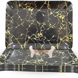 Rectangle Food and Snack Tray Reusable Durable for Home and Parties Tray-image-31