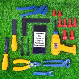 babro Mechanical Tool Kit Toy Set for Kids, Pretend Play Toy, Engineer Workshop Tool image 4