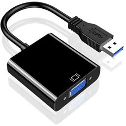 DooBuy USB 3.0 to VGA Adapter Multi-Display Video Converter Full HD 1080P External Video Card Multi Monitor Adapter For Desktop,Laptop,HDTV, Monitor Projector USB Hub-image-1