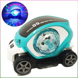 High Quality 360 Degree Rotating Spot Stunt Bump & Go car with Flashing Light & Sound-picture-27