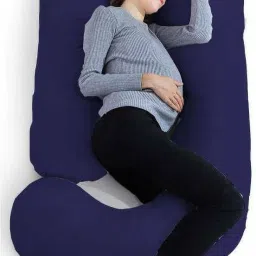 Pregnancy G & J Shape for Pregnant/Maternity Back Pain Relief, & Belly Support Microfibre Solid Pregnancy Pillow Pack of 1-image-19