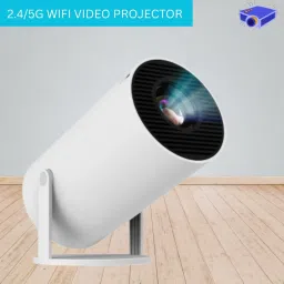 Clairbell Mini HD Projector for Home 4KSupport With Built-in App Netflix/Prime/YouTubeV154 (4500 lm / 1 Speaker / Wireless / Remote Controller) Portable Projector-picture-1